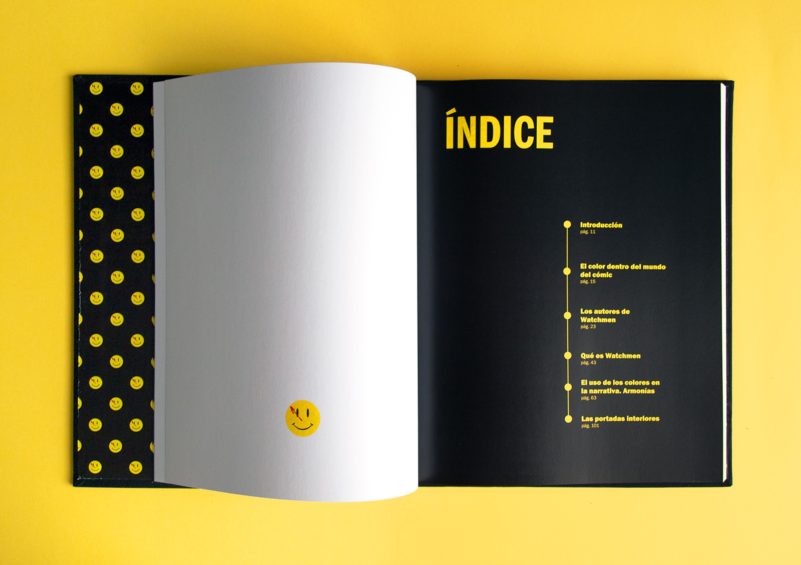 the use of colour in watchmen book design editorial design